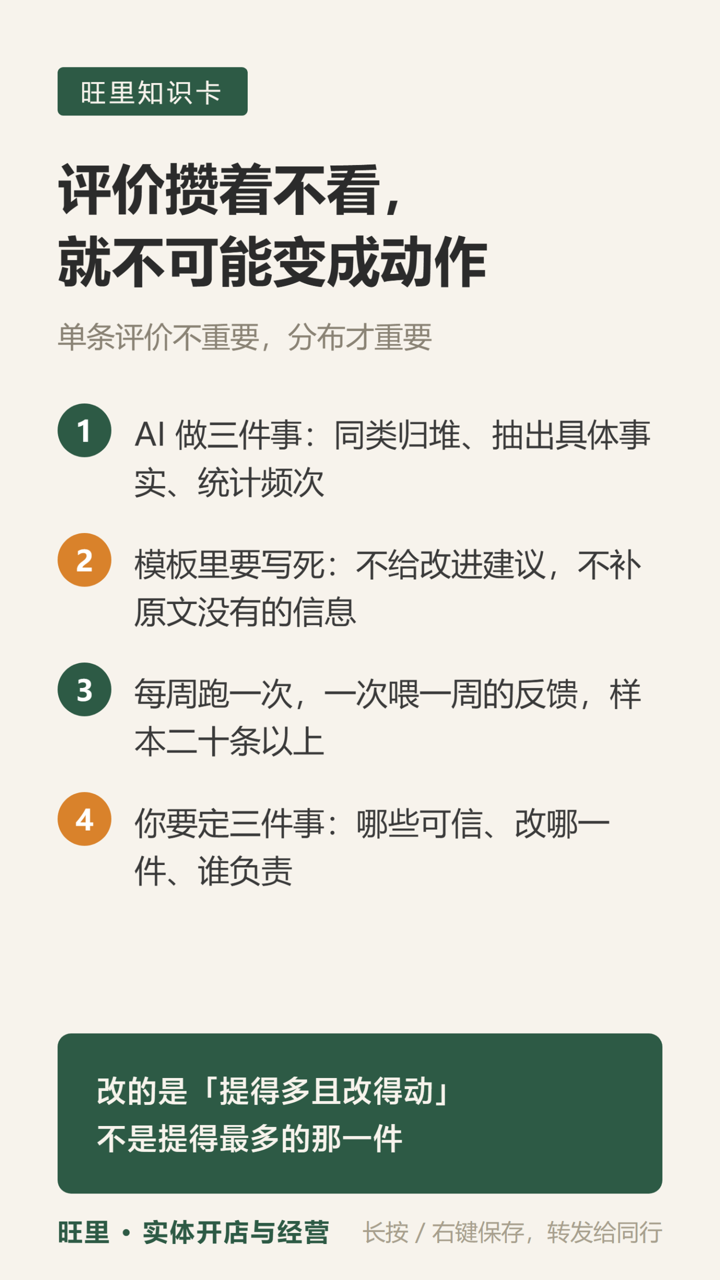 顾客反馈归类知识卡