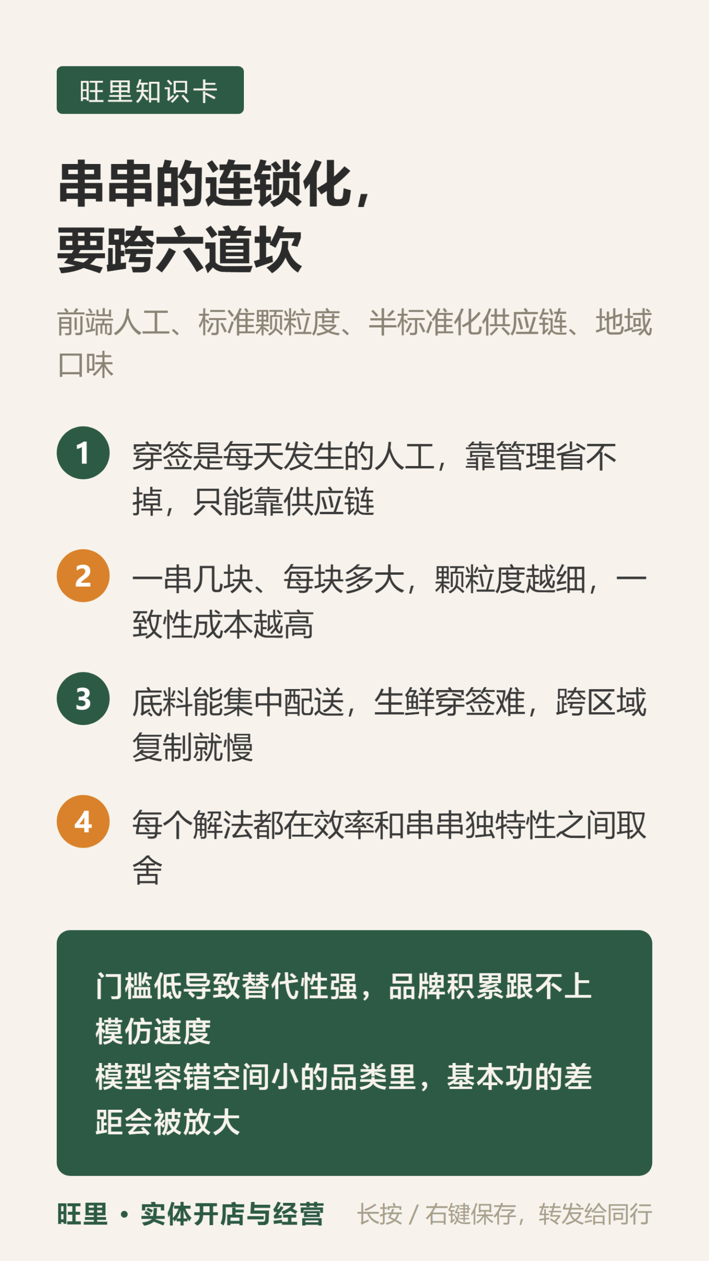 串串连锁化知识卡