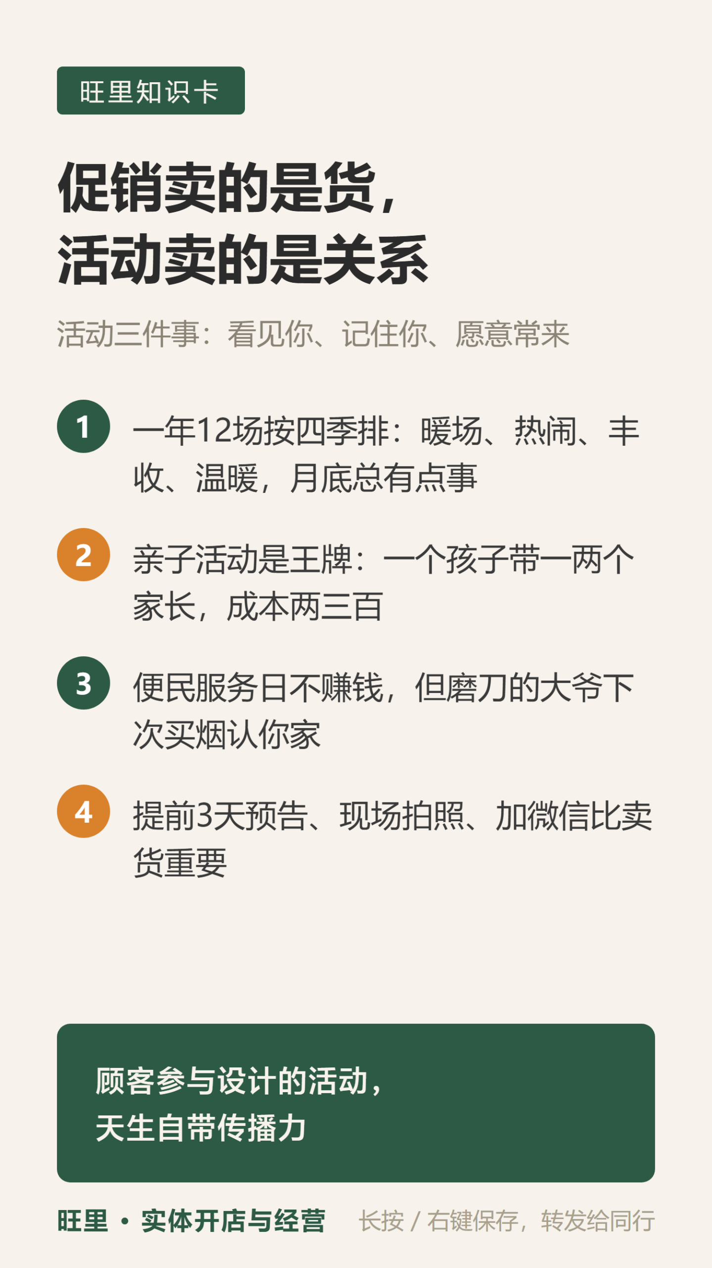 社区店活动知识卡