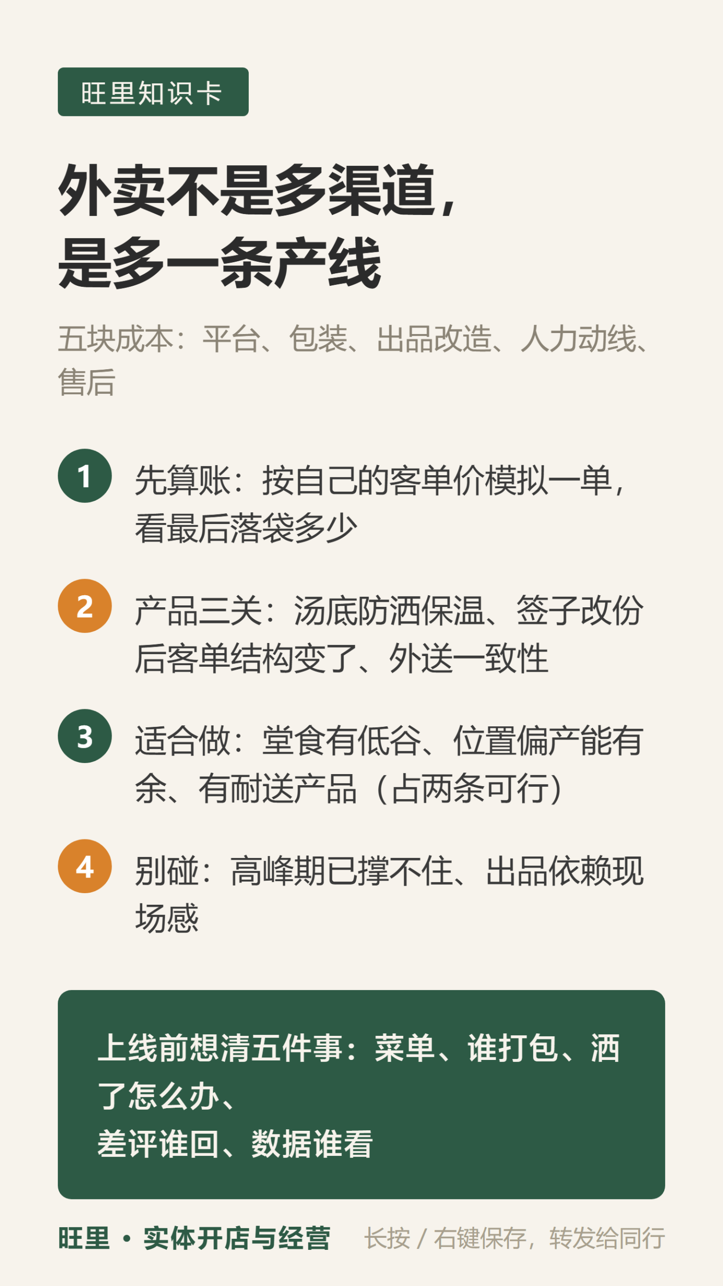 外卖决策知识卡