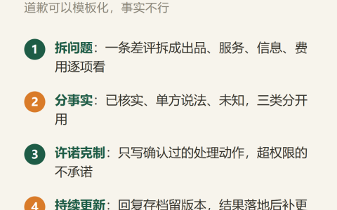 差评来了怎么回？先分清事实、待查和能承诺的
