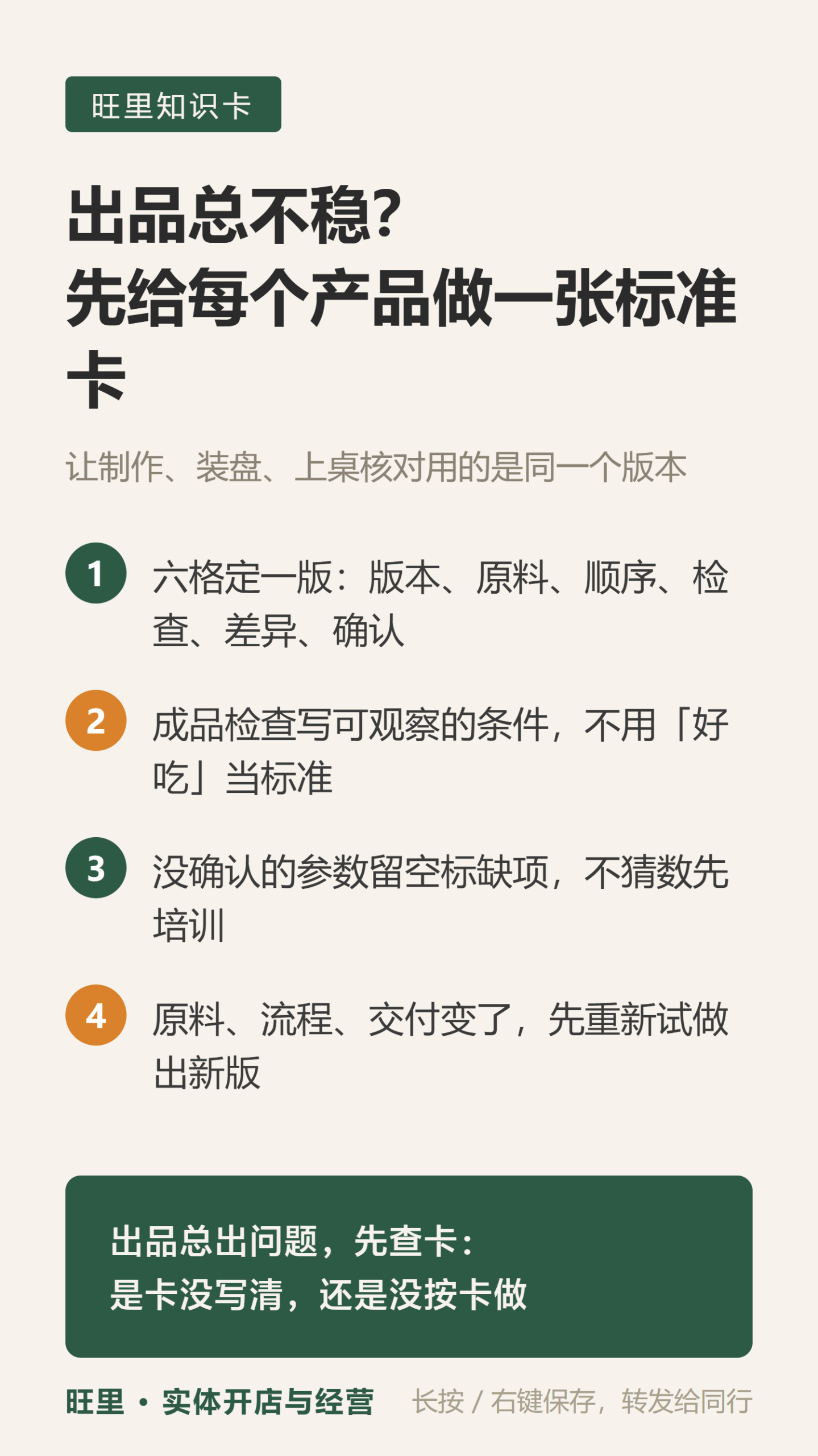 出品标准卡知识卡